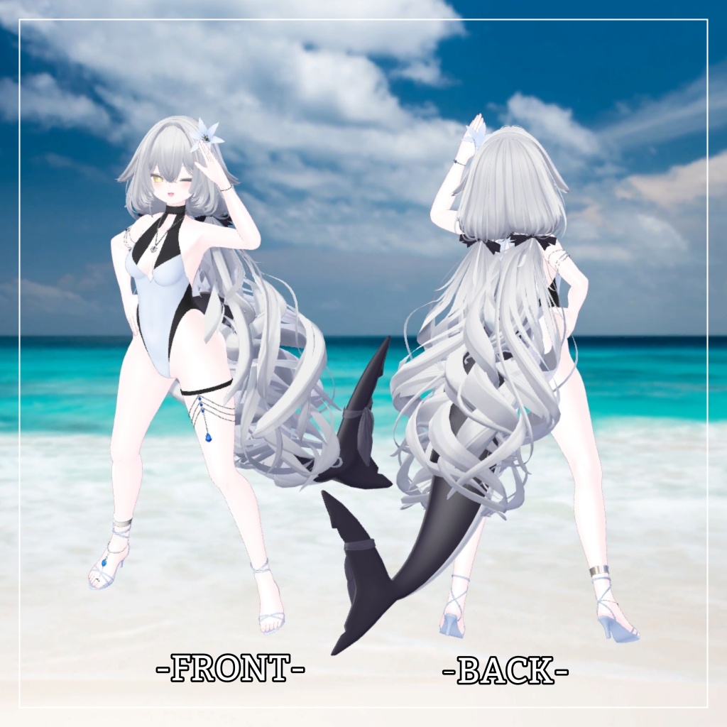 ルルネ&瑞希対応衣装【Keyhole swimwear】