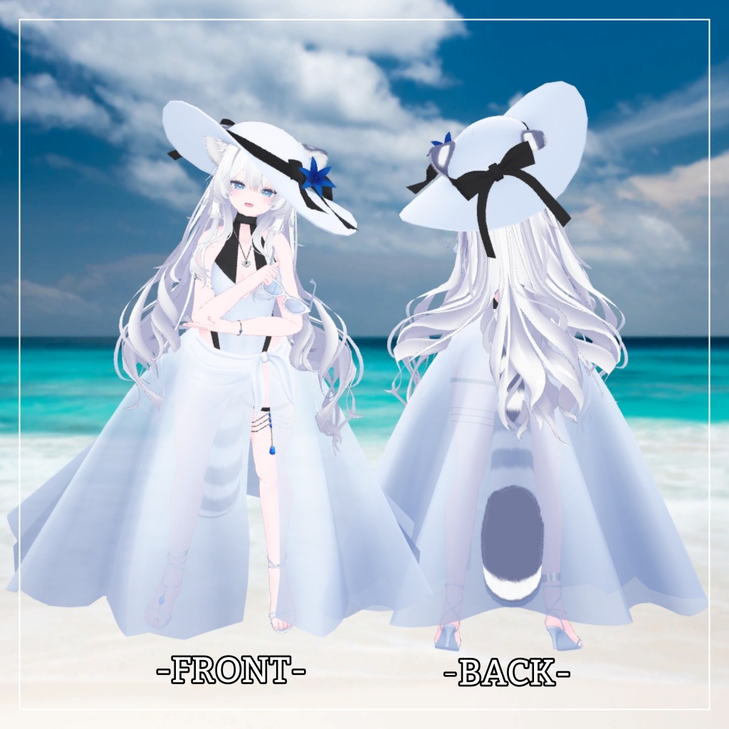 ルルネ&瑞希対応衣装【Keyhole swimwear】
