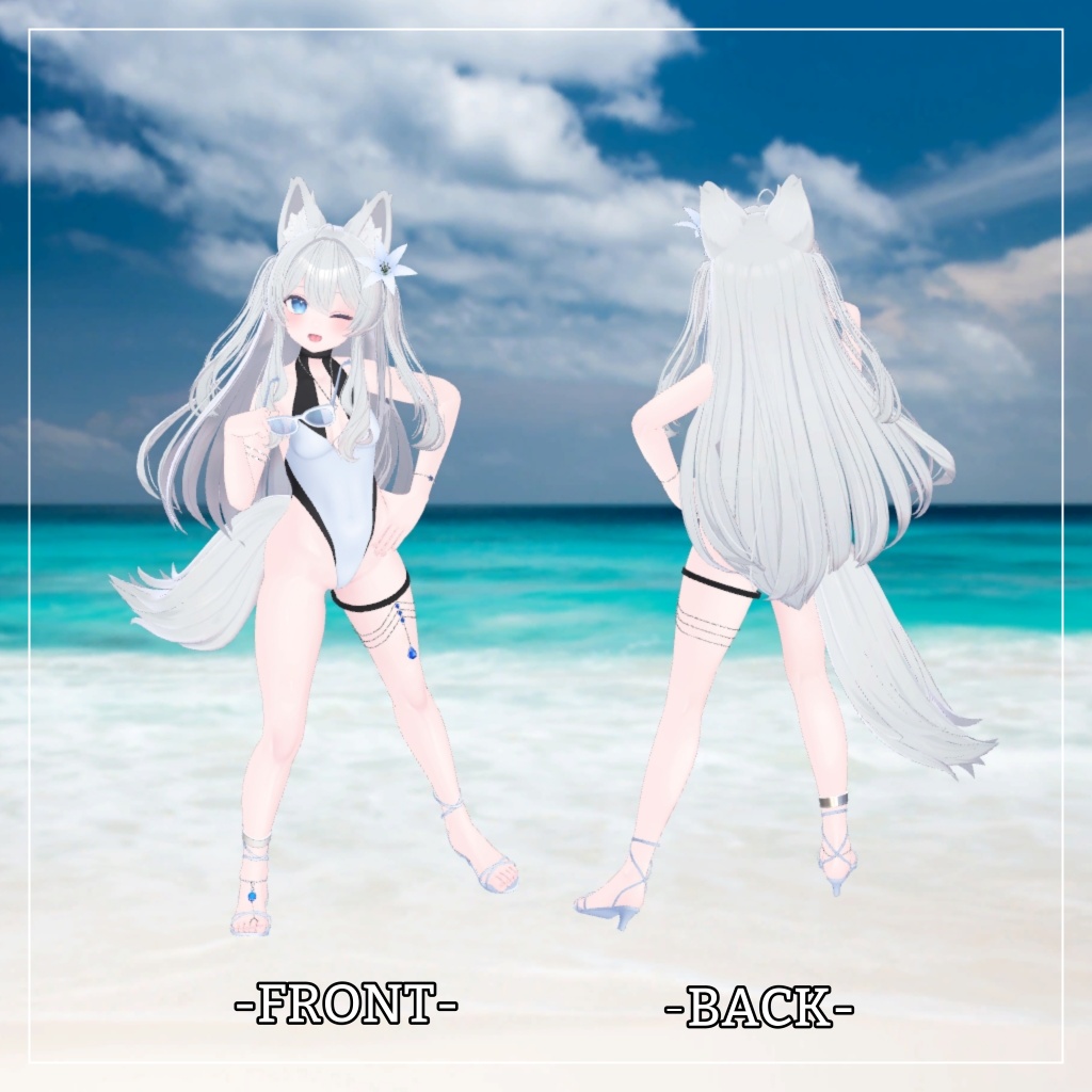 プラム&ライム対応衣装【Keyhole swimwear】