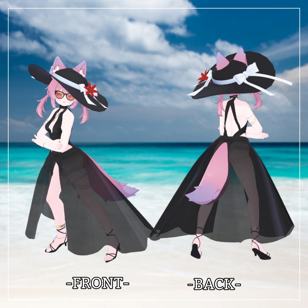 プラム&ライム対応衣装【Keyhole swimwear】