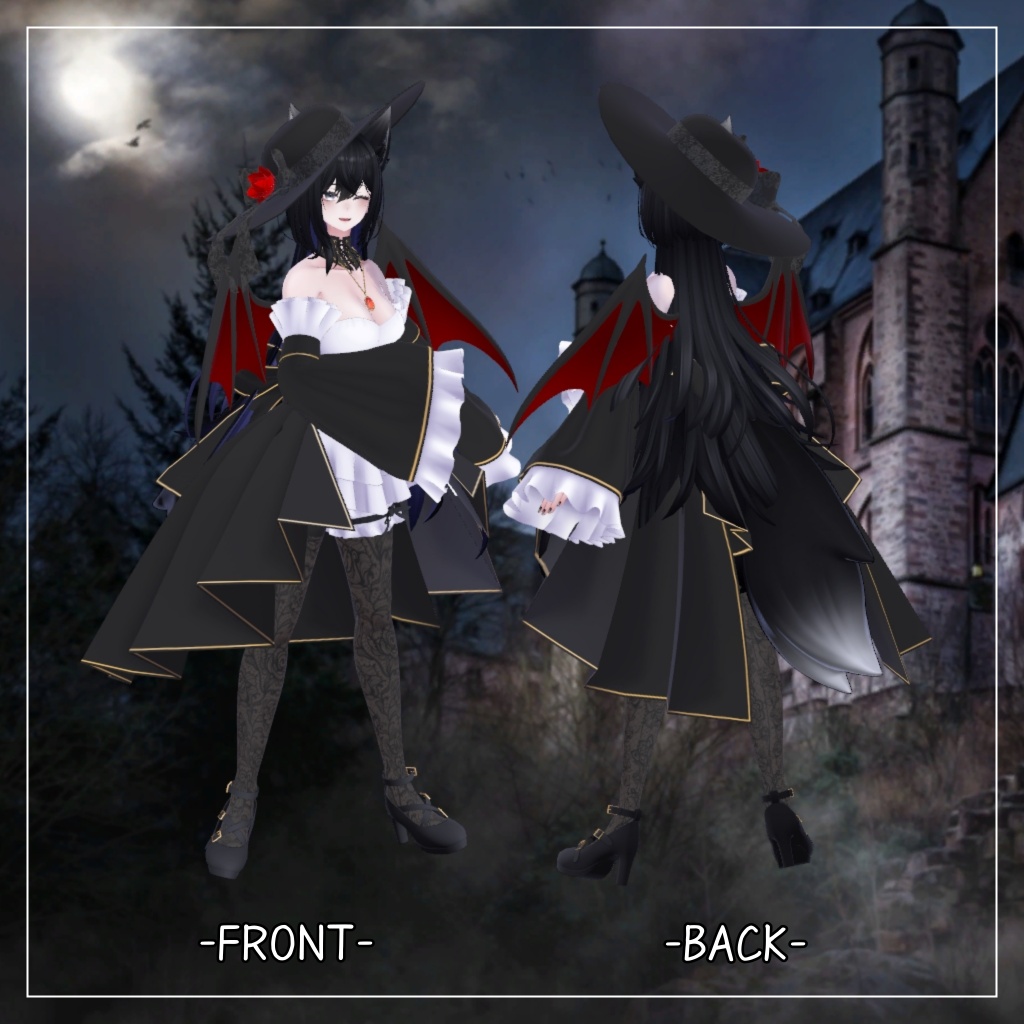 ラシューシャ対応衣装【Vampire Gothic Lolita】