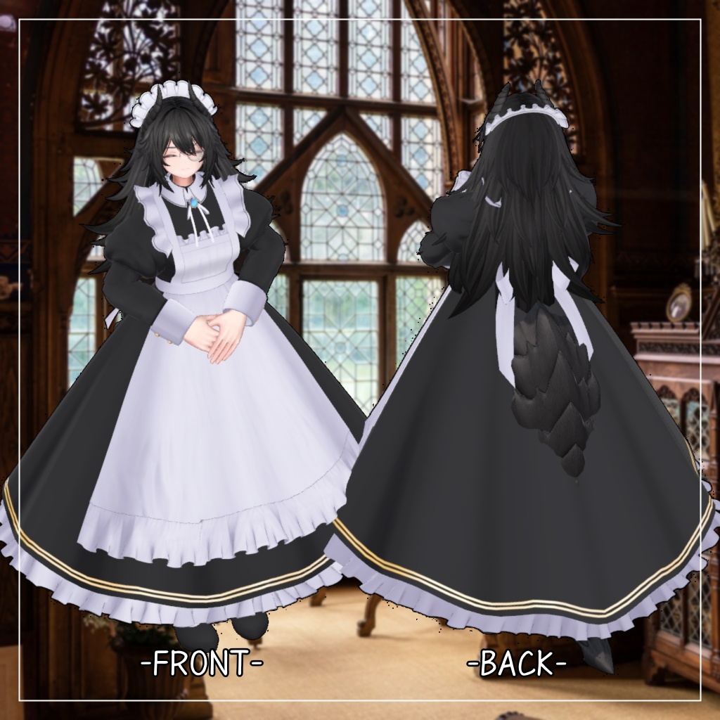プレカーザ対応衣装【Long skirt maid】