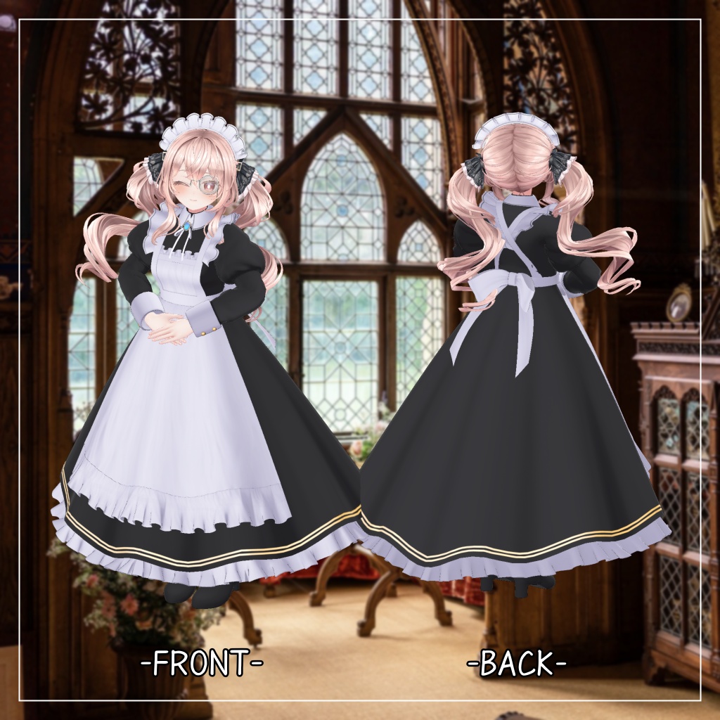 エルエル対応衣装【Long skirt maid】