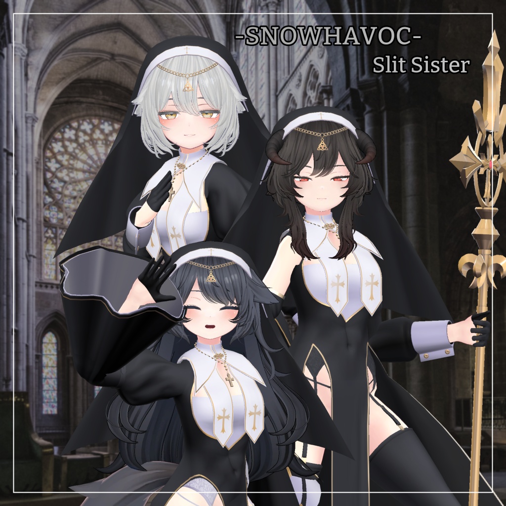 スノーハヴォック&リーサルフリート&デルタフレア対応衣装【Slit Sister】