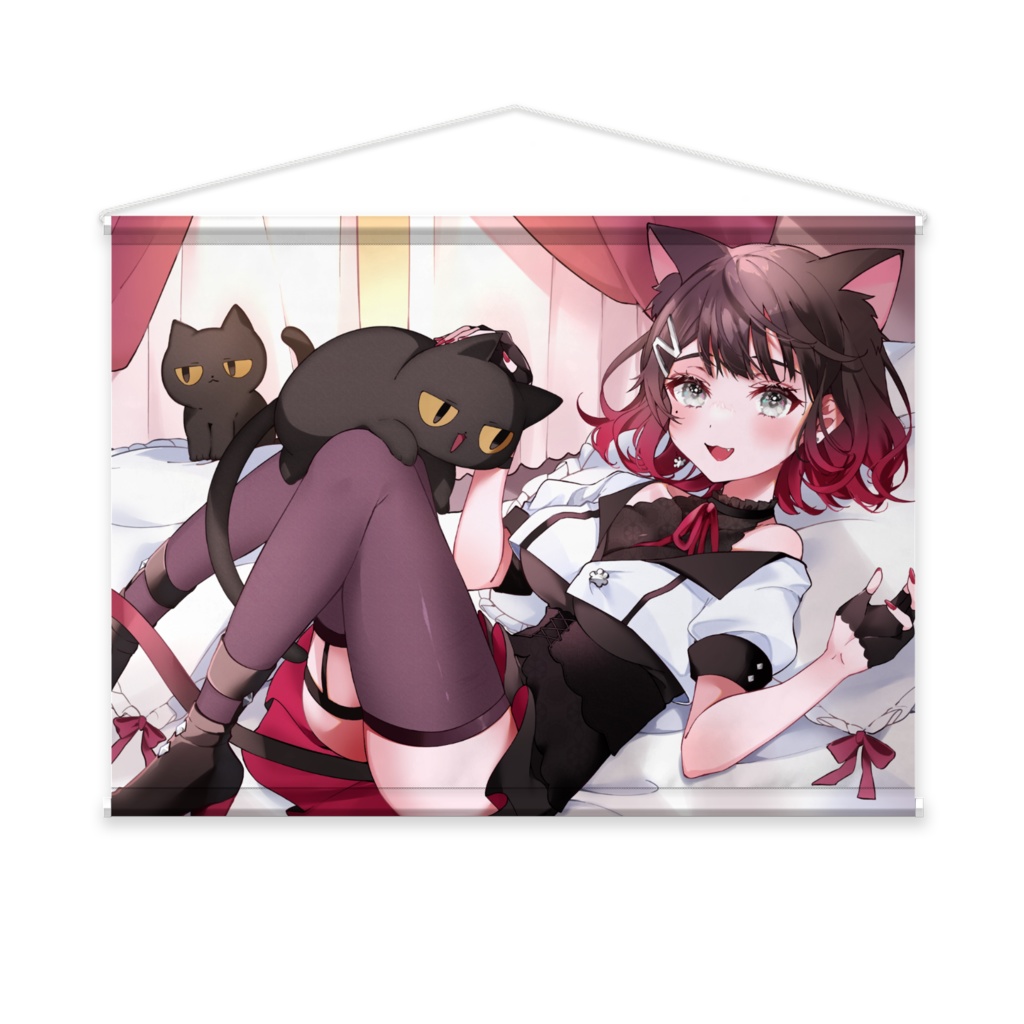 【通常販売】タペストリー【猫乃寝のあ/個人Vtuber】