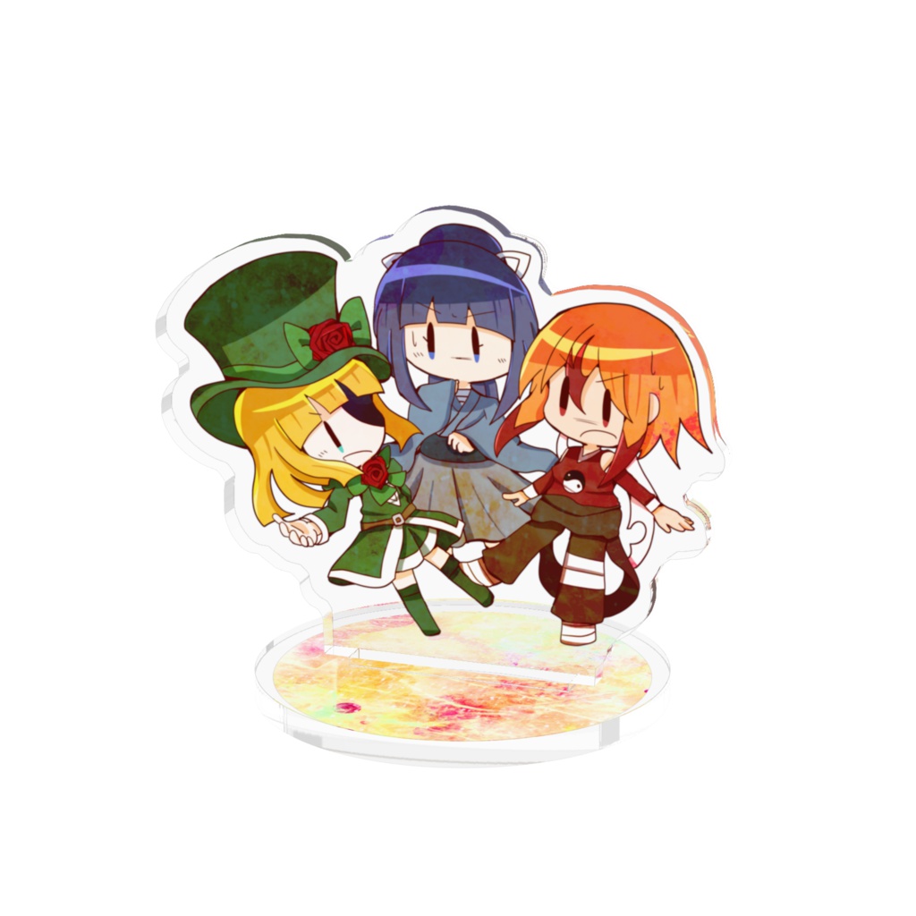 信号機トリオなアクリルフィギュア 空想の工房の書棚 トロイメライの副店 Booth