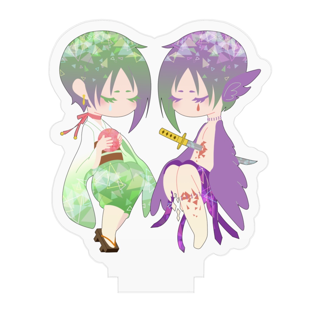 たたりもっけと座敷童アクリルフィギュア