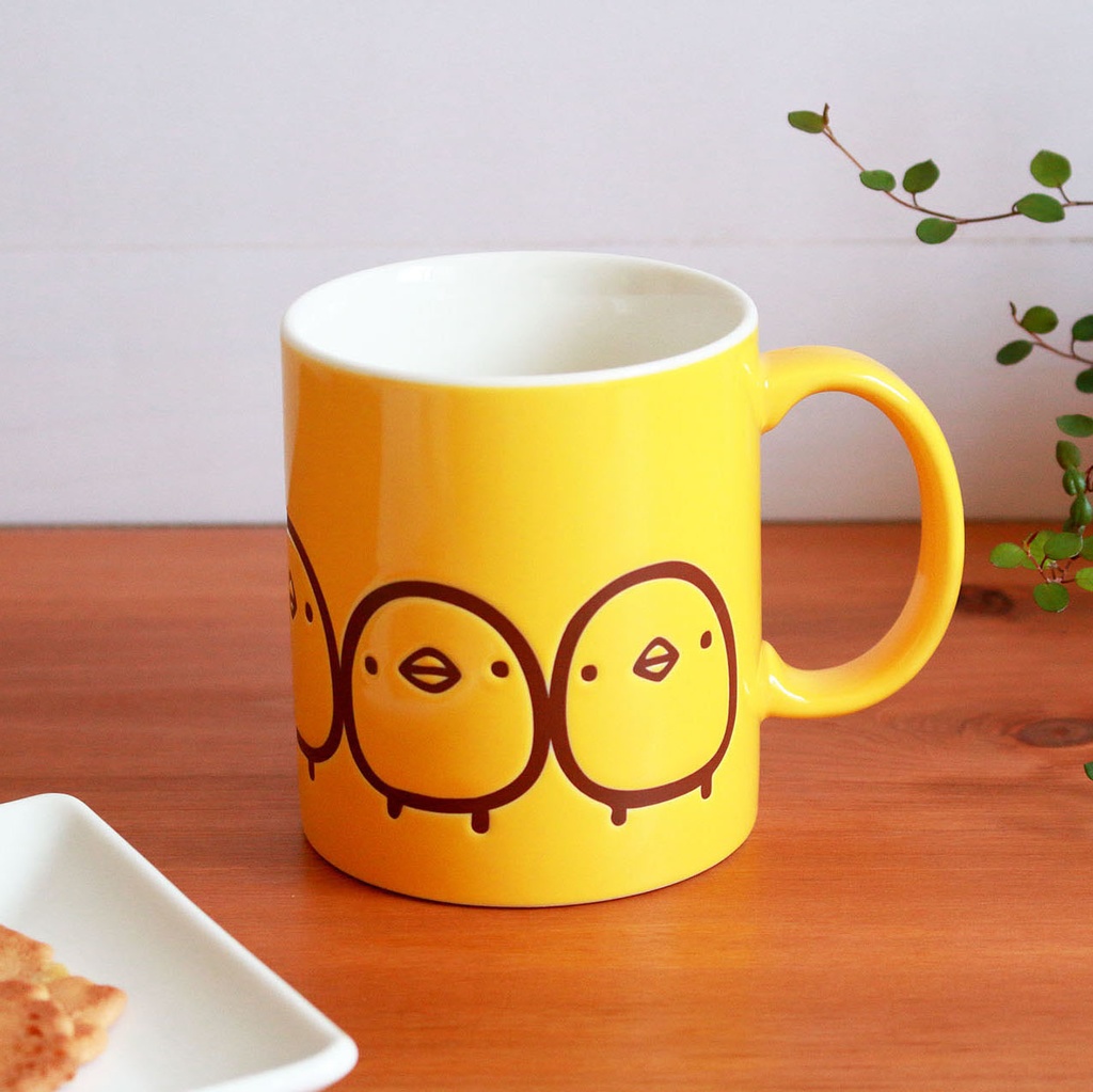 ひよこさん5匹のマグカップ