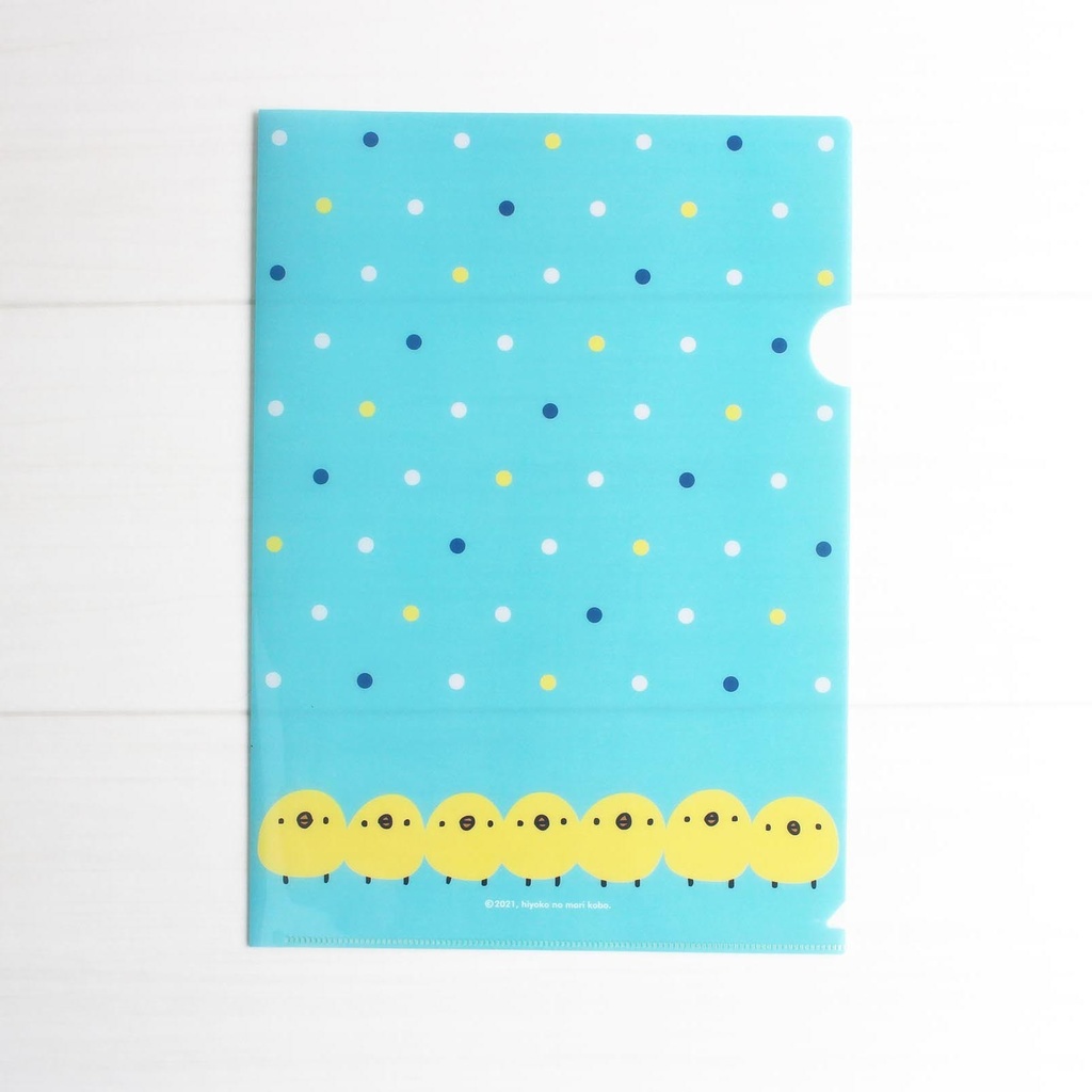 A4クリアファイル　シェイプ柄各種