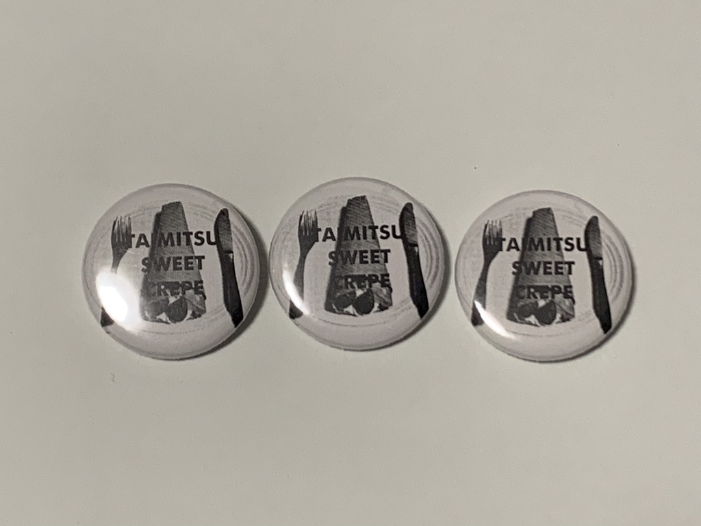 たいみつイメージ缶バッチ