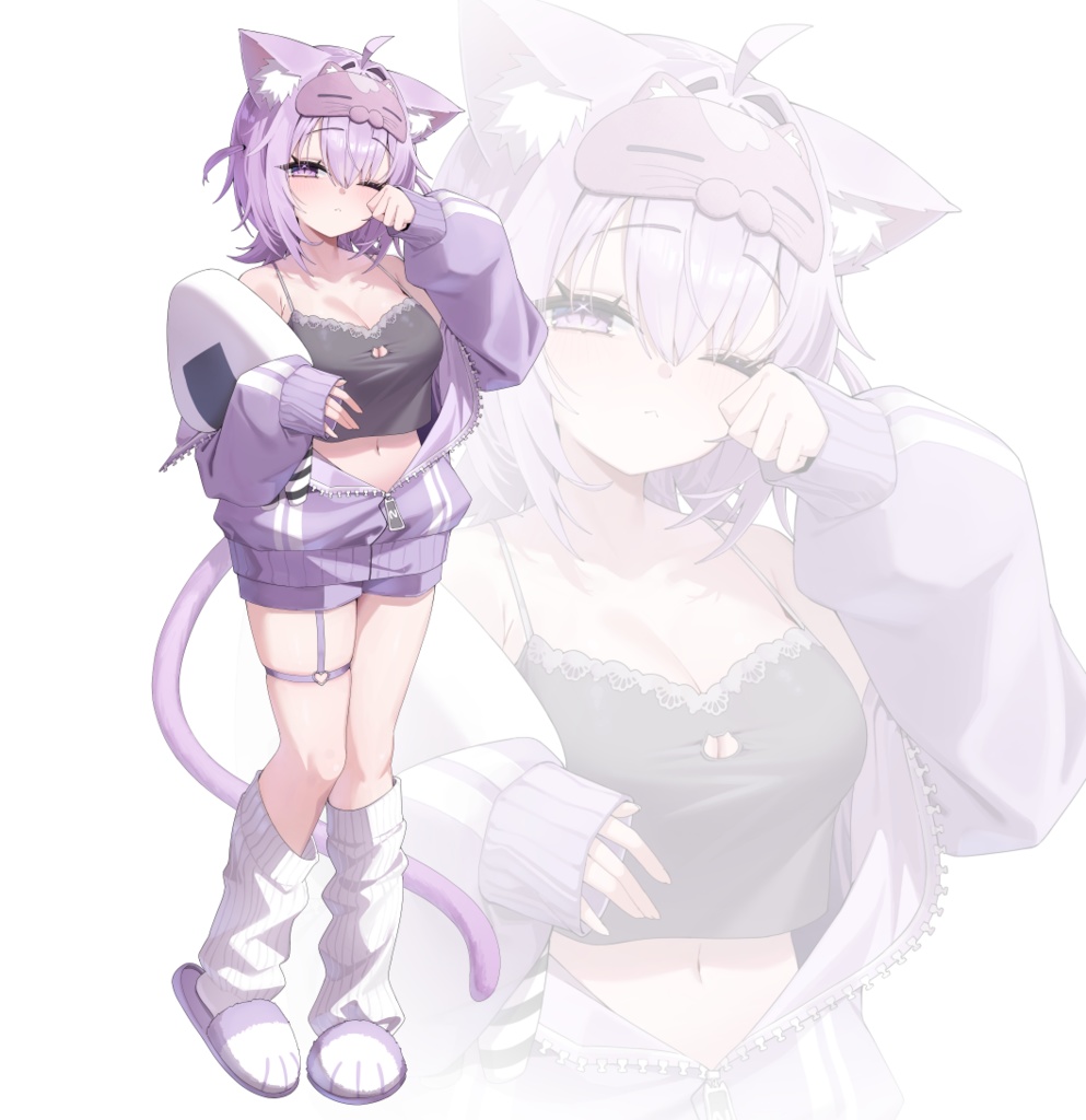 【非公式】猫又おかゆ メン限衣装ver アクリルスタンド