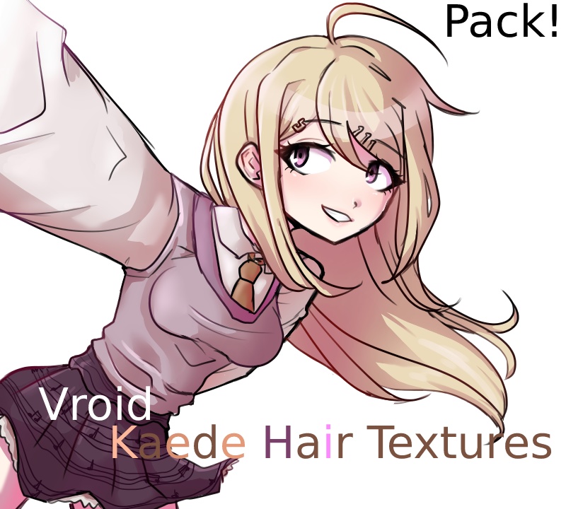Vroid Kaede Hair Texture Pack