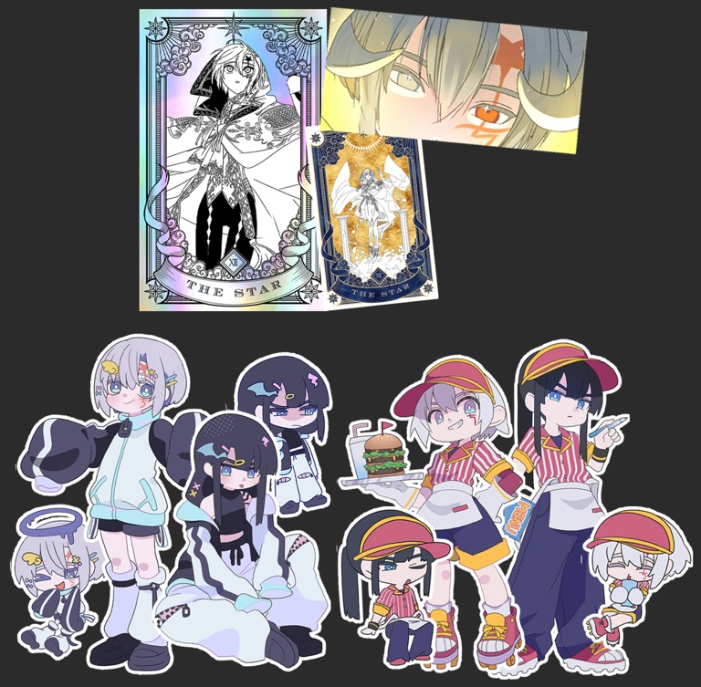 ホログラム＋フレークシールセット