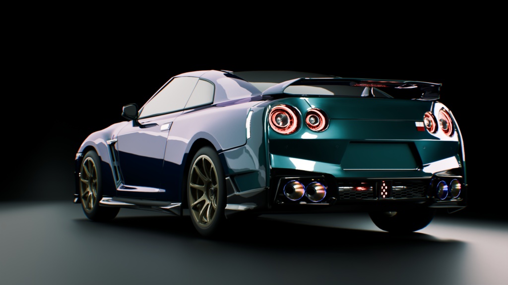 GT-R R35 MY24【外装のみ】.Blend ,fbx