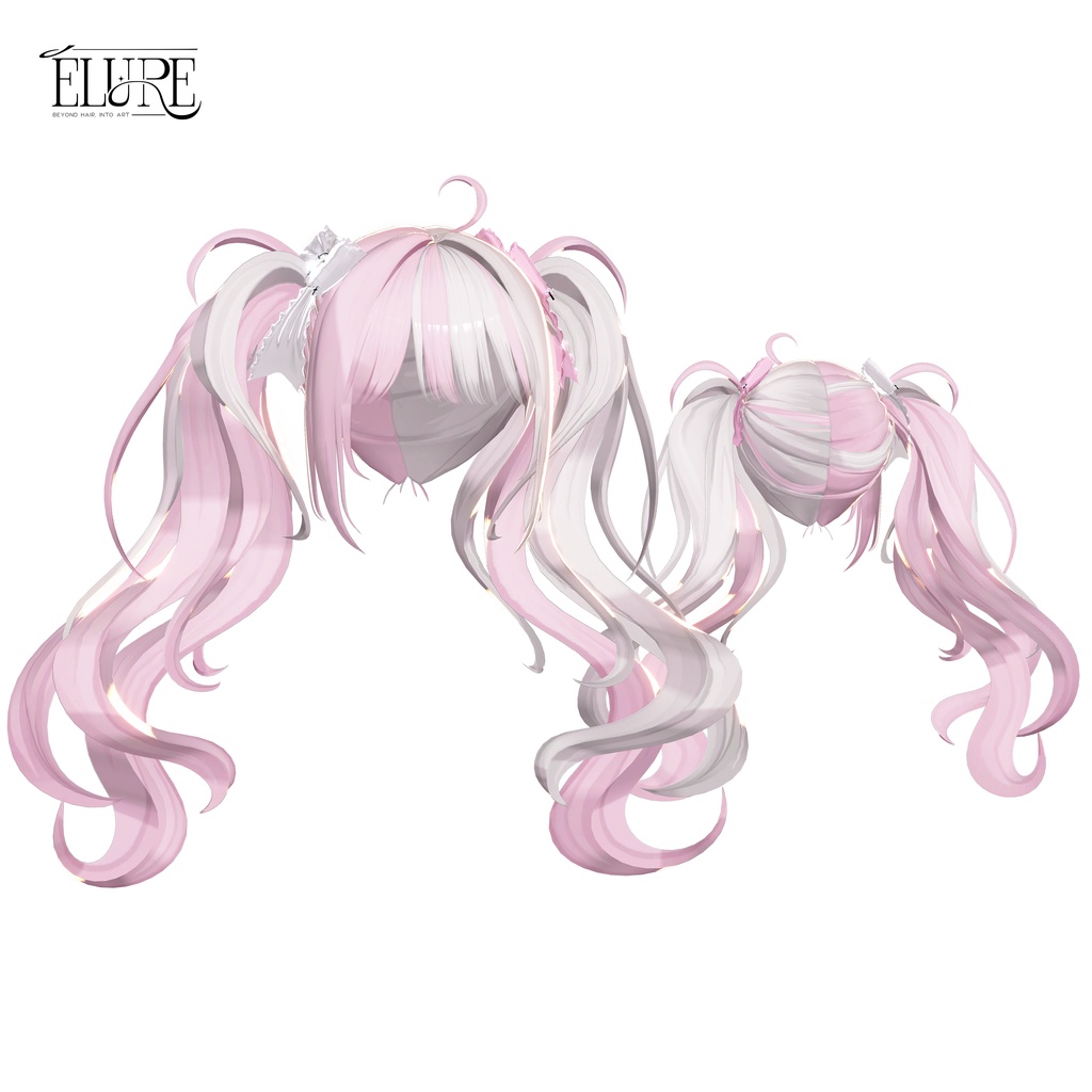 【6アバター対応】Cloud curl twin hair