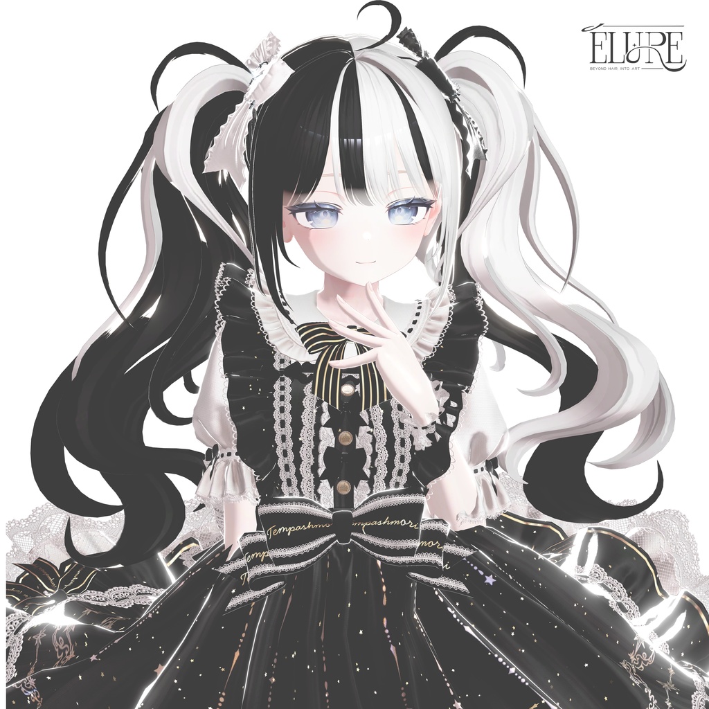 【6アバター対応】Cloud curl twin hair