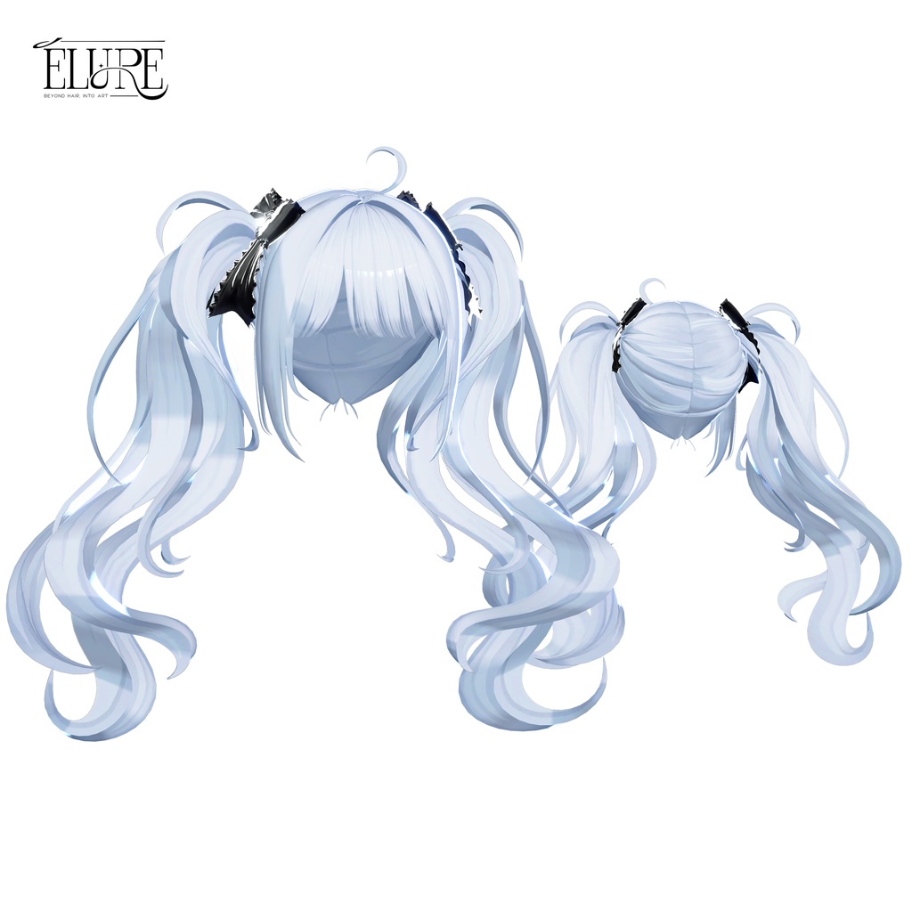 【6アバター対応】Cloud curl twin hair
