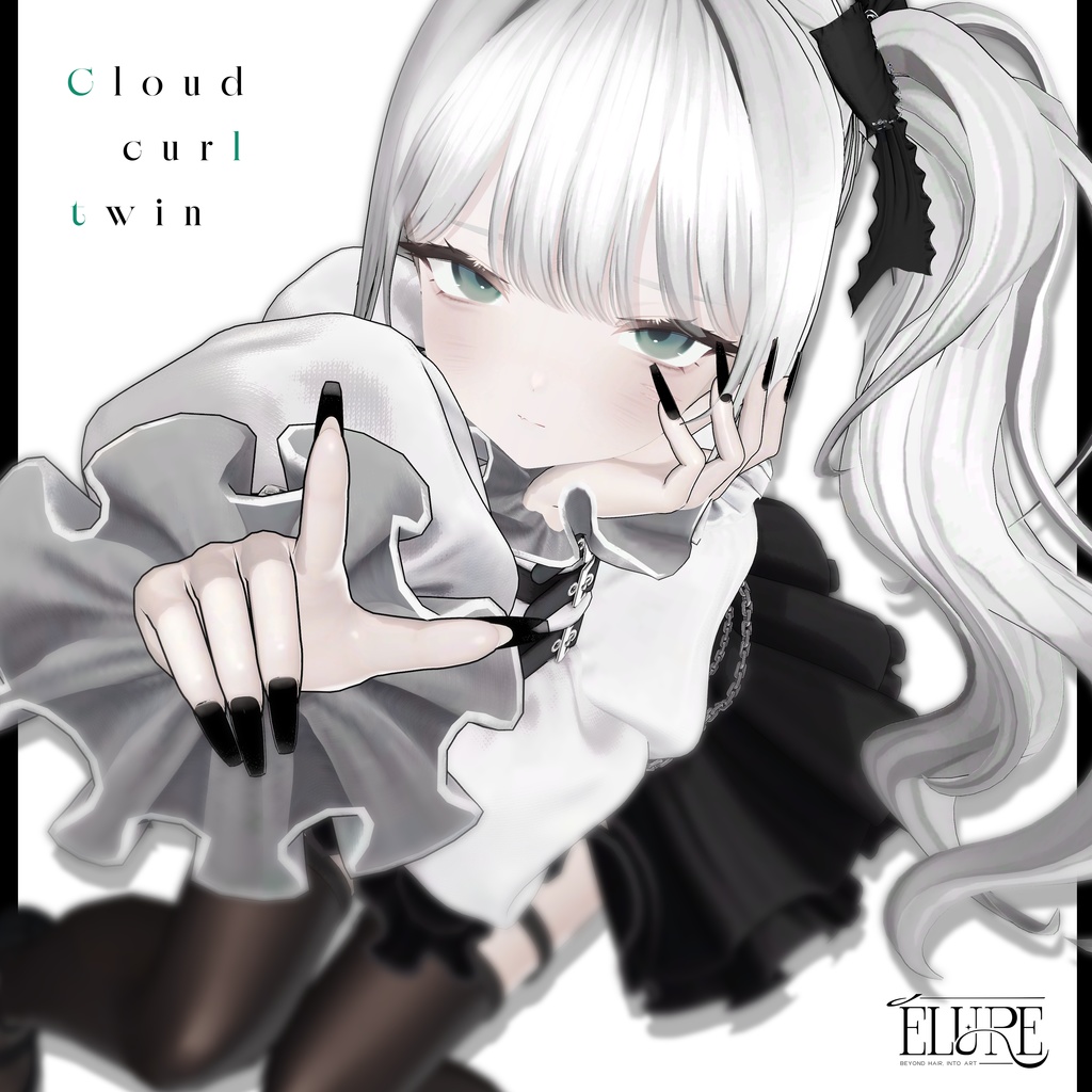 【6アバター対応】Cloud curl twin hair