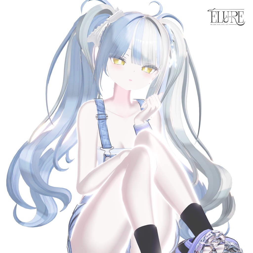 【6アバター対応】Cloud curl twin hair