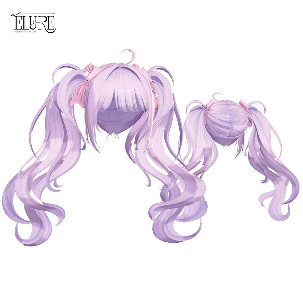 【6アバター対応】Cloud curl twin hair