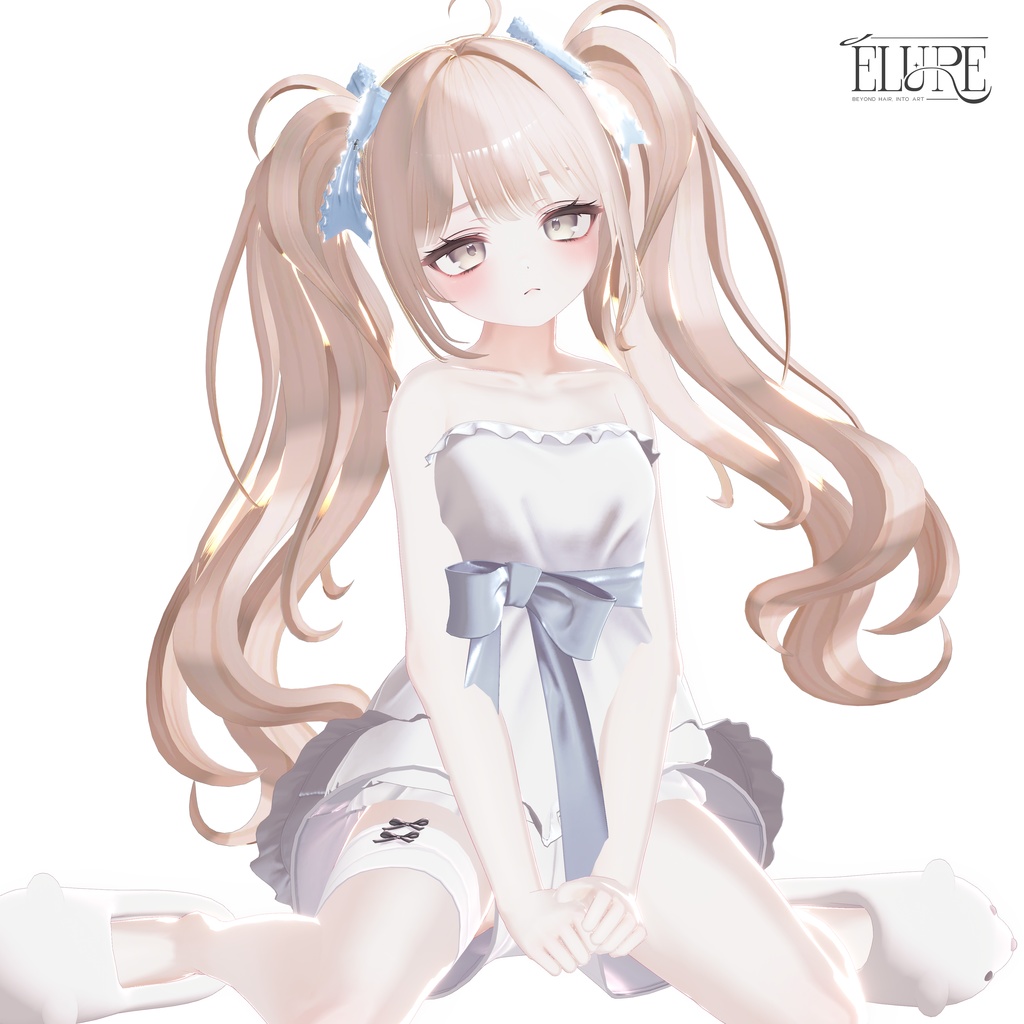 【6アバター対応】Cloud curl twin hair