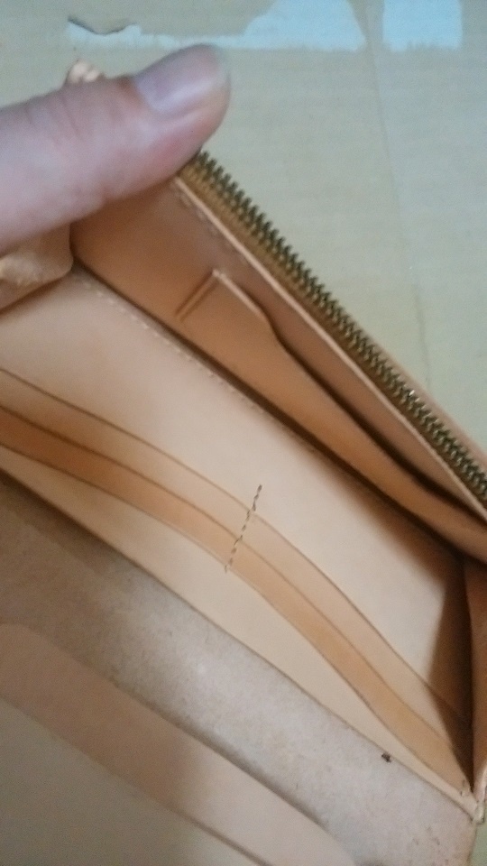 ハンドメイド 革財布 ファスナータイプ FREE!渚