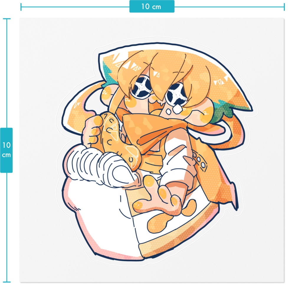 欲張りナンです。ステッカー10×10㎝