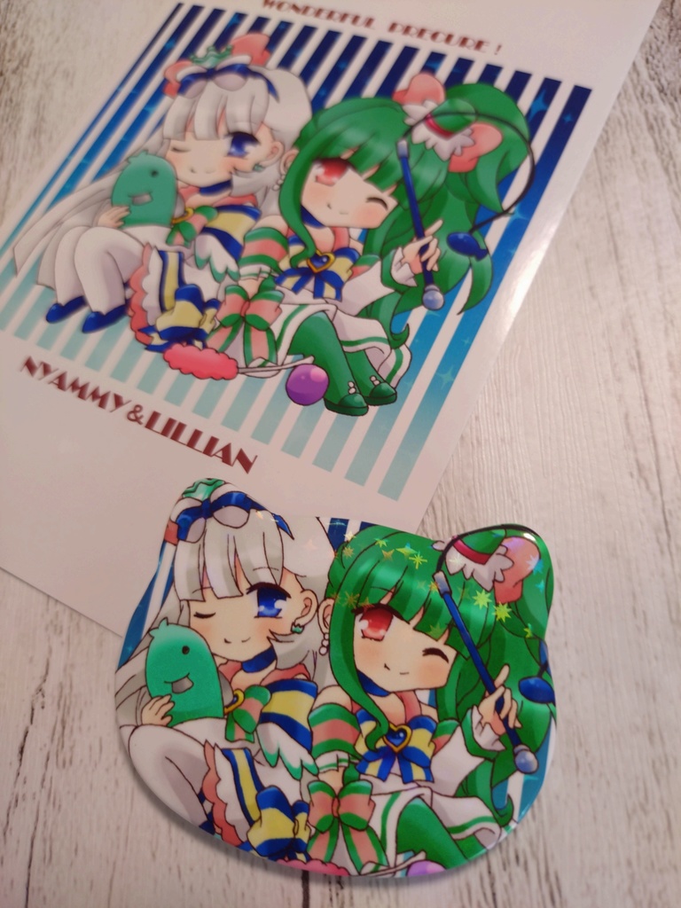 猫組猫型缶バッチ