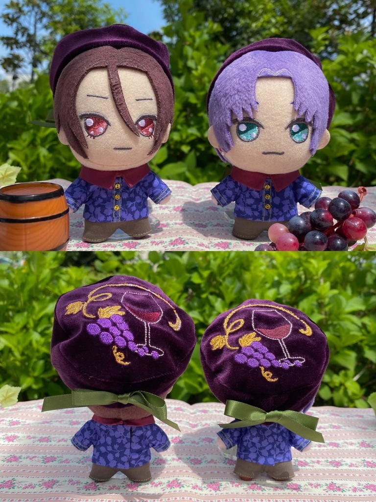 【終了】【Kir Royale】ワインセット(刺繍入りベレー帽・シャツ・パンツ)