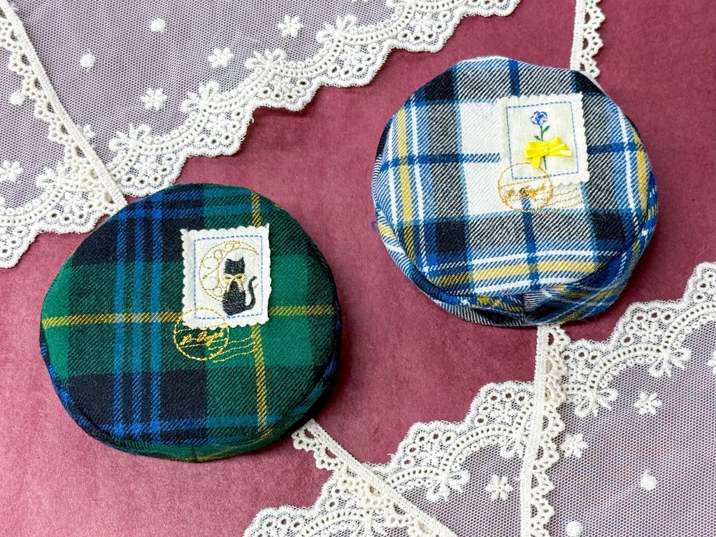 切手ベレー帽