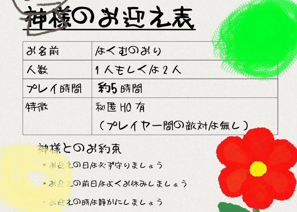 CoCシナリオ【白霧の檻】(はくむのおり) SPLL:E193834