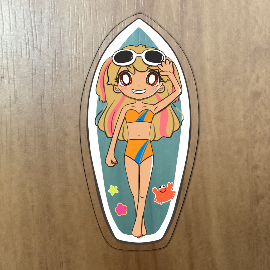 スケスケサーフみくるステッカー