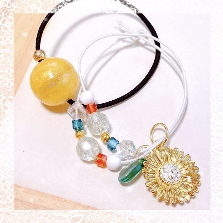 レジン ヘアアクセサリー 夏