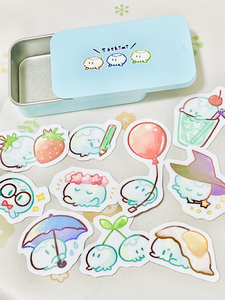 フレークシール缶