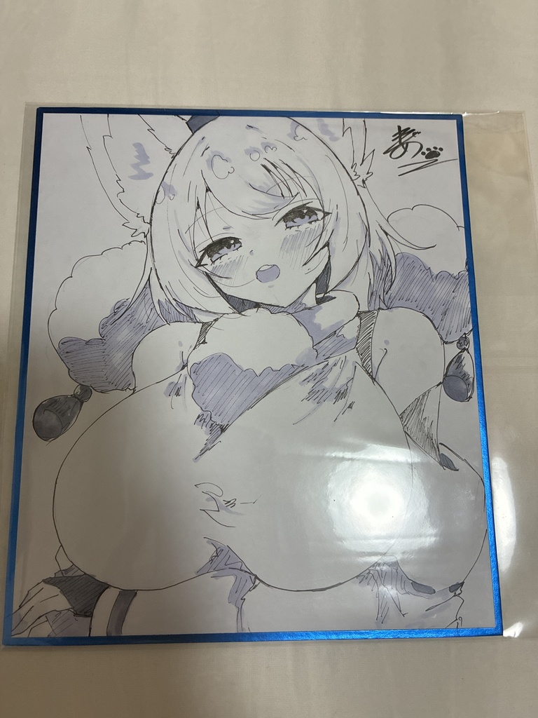 【中色紙】犬走椛モノクロ色紙【イラスト】