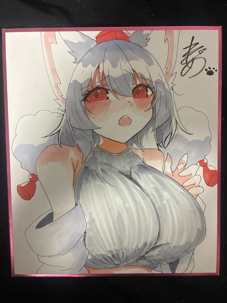 【中色紙】犬走椛【イラスト作品】