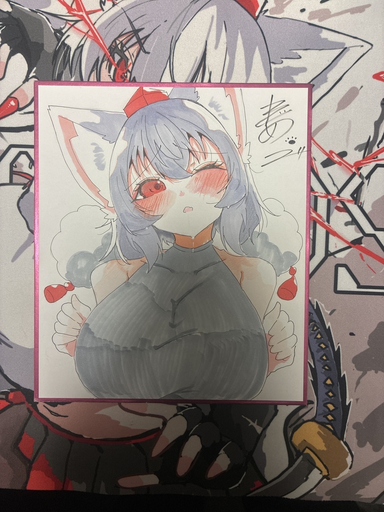 【中色紙】犬走椛【イラスト作品】