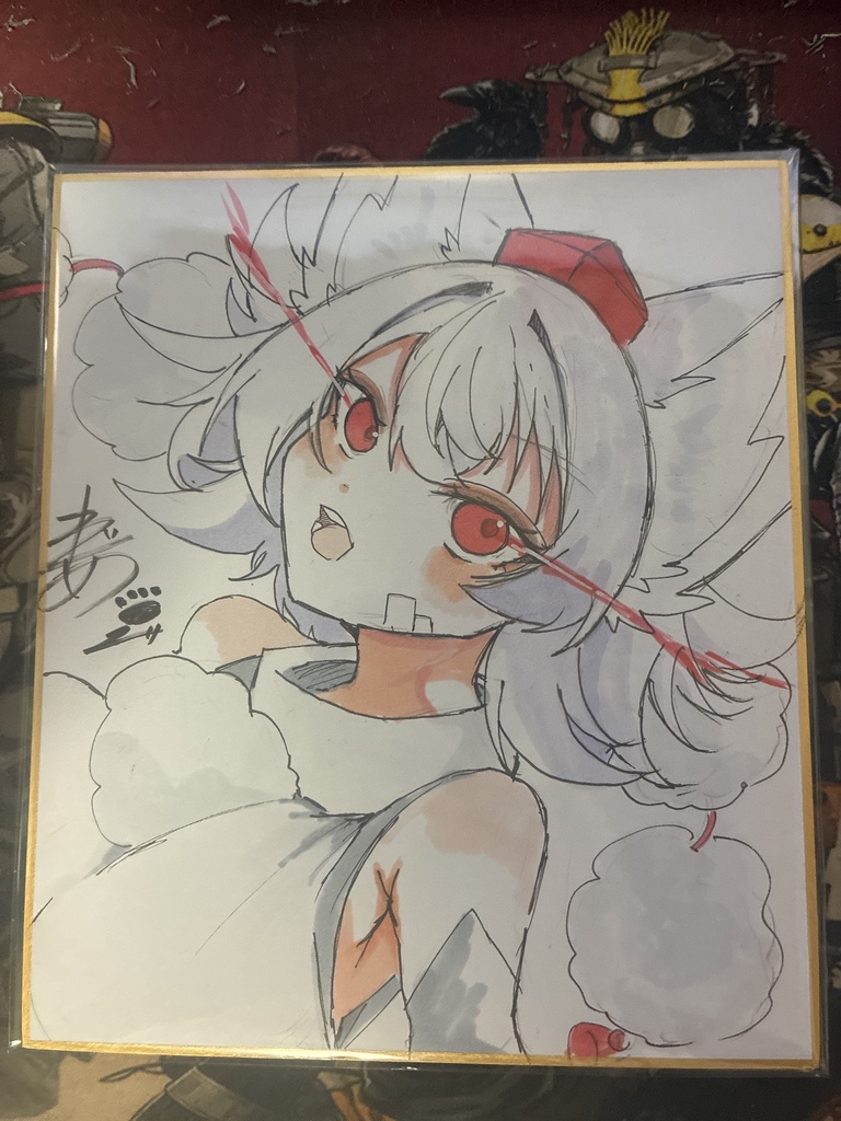 【中色紙】リミッター解除な椛ちゃん【イラスト作品】
