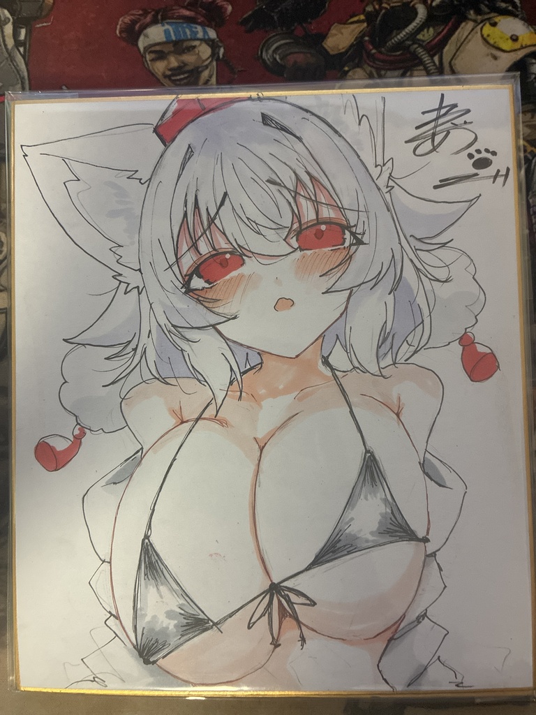 【中色紙】ビキニな椛ちゃん【イラスト作品】