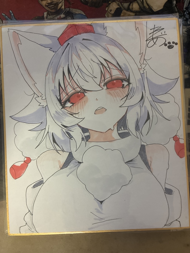【中色紙】汗かきな椛ちゃん【イラスト作品】