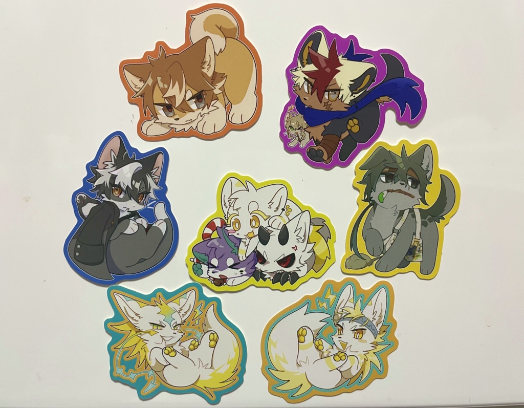 【ケモノ】シール7枚セット