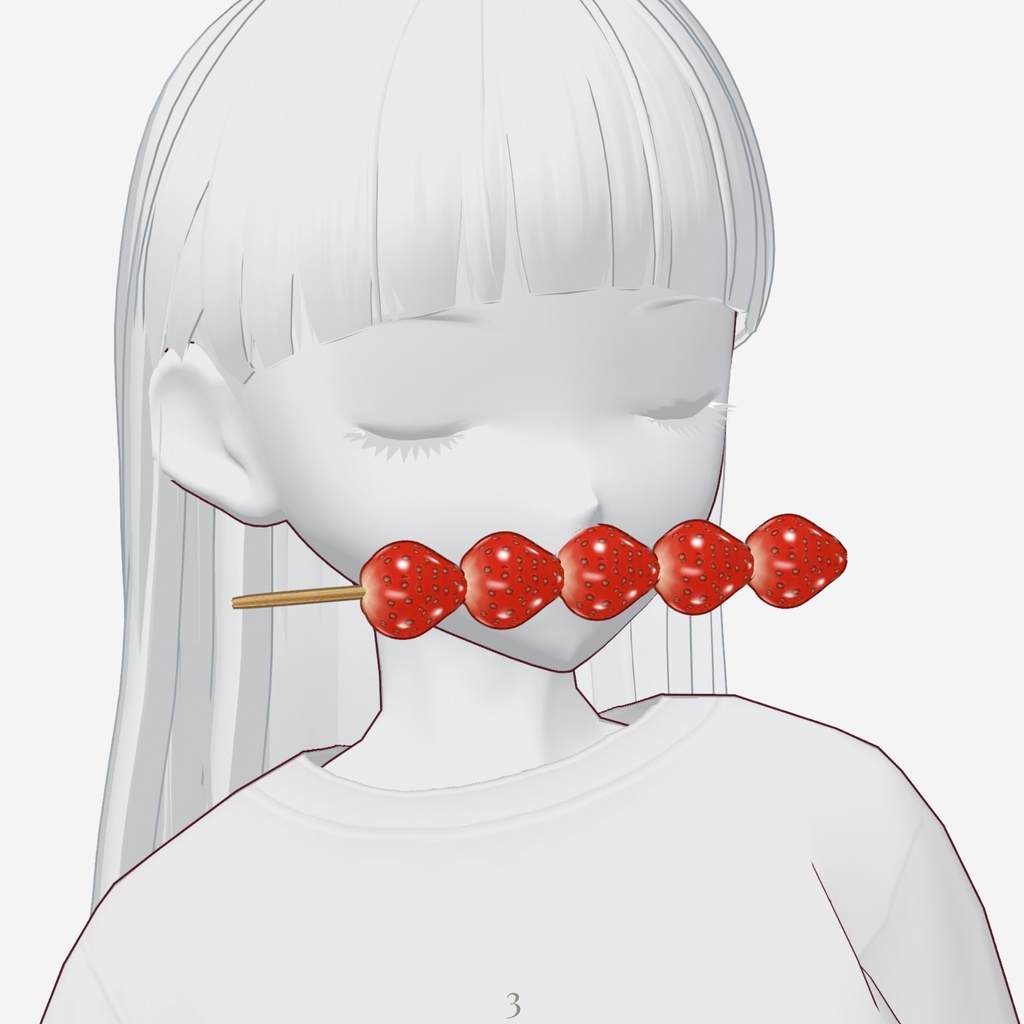 【無料】三色団子といちごあめ【VRoid髪の毛】