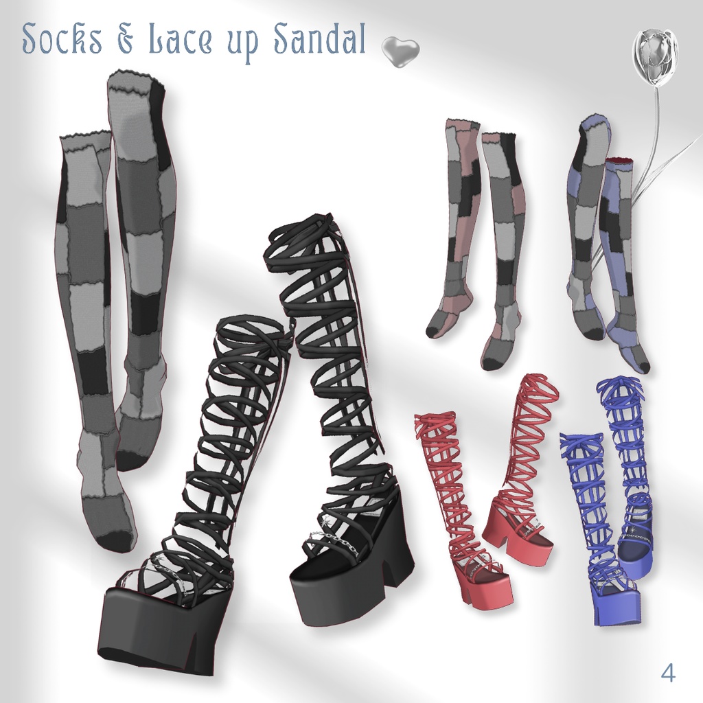 Stellar Ruffle Outfit SET【VRoid】