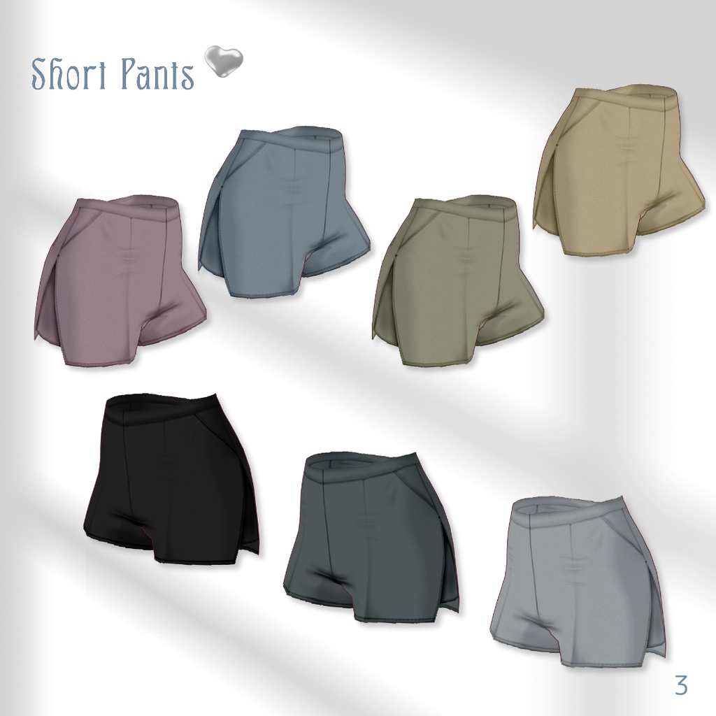 Suspender+Tank top&Bottom Outfit SET【VRoid】