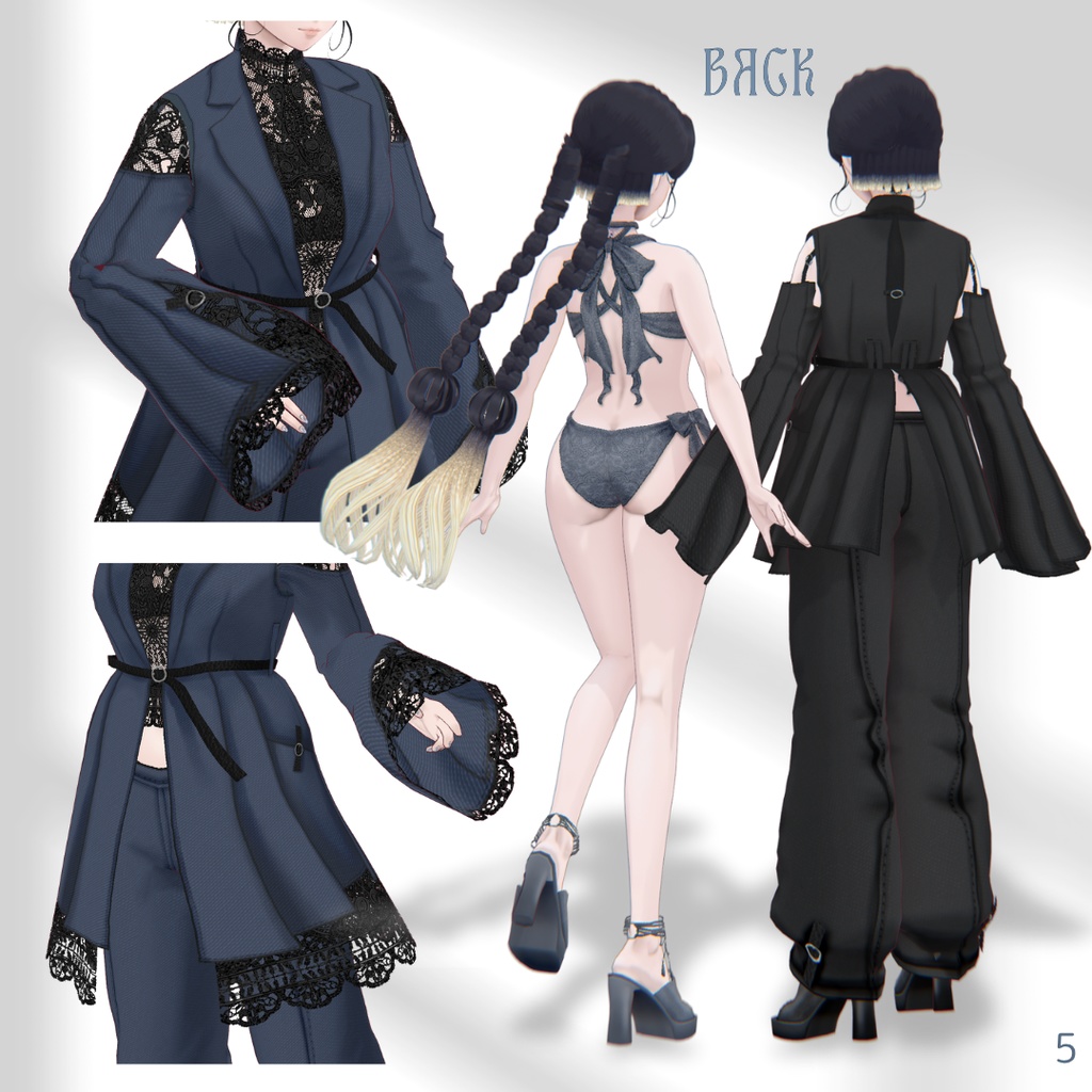 Setup Suit & Swimwear Set【VRoid】