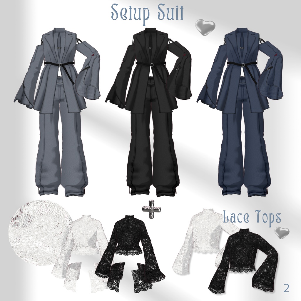 Setup Suit & Swimwear Set【VRoid】