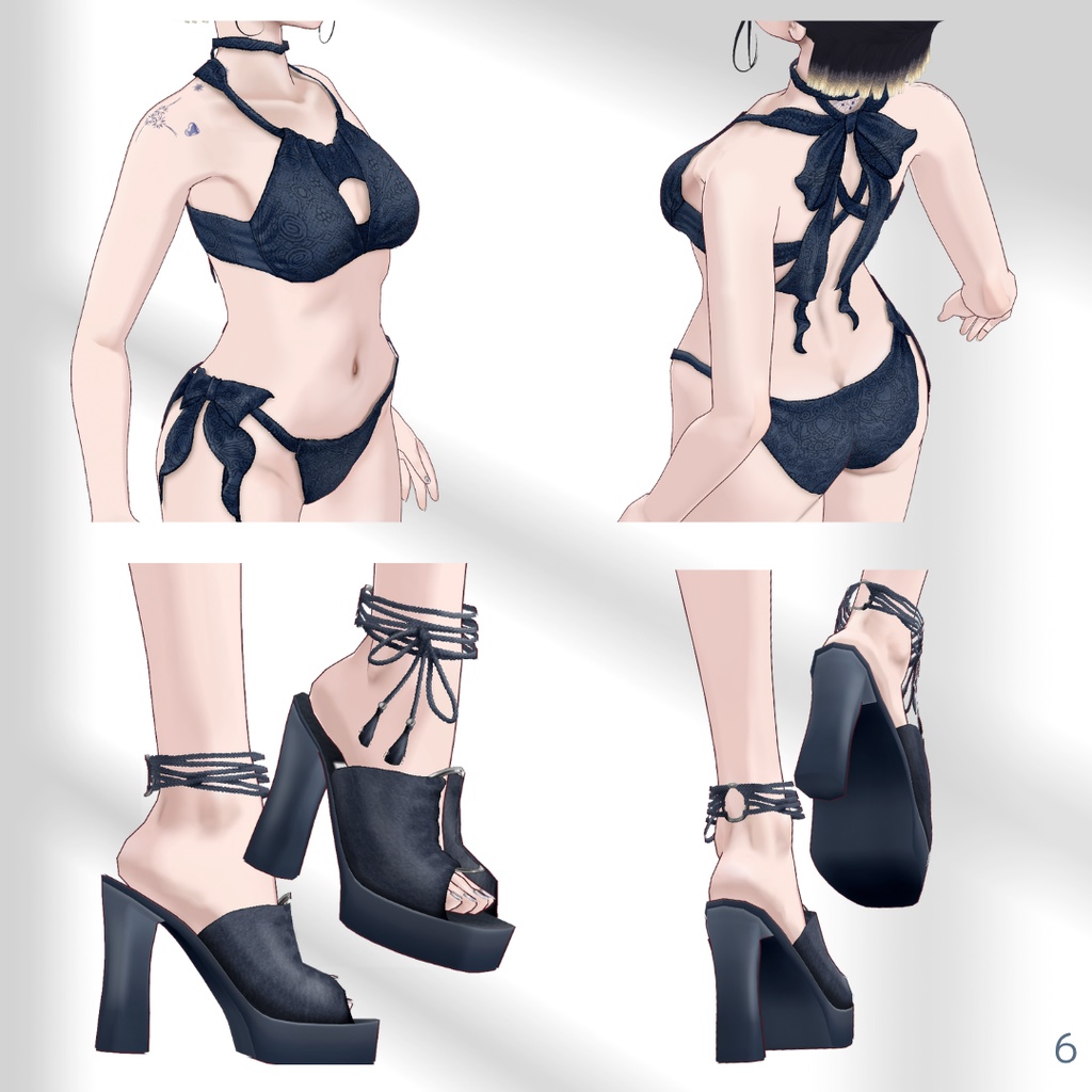 Setup Suit & Swimwear Set【VRoid】