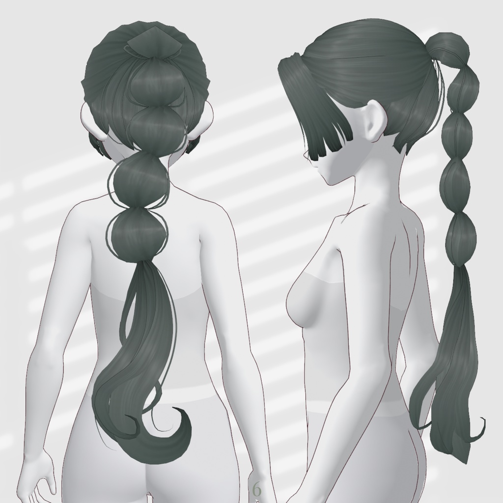 【6colors】Onion Hair Style Set【VRoid】