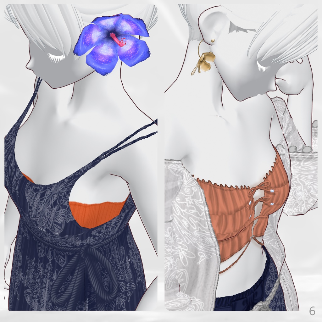 Resort Style Outfit Set【VRoid】