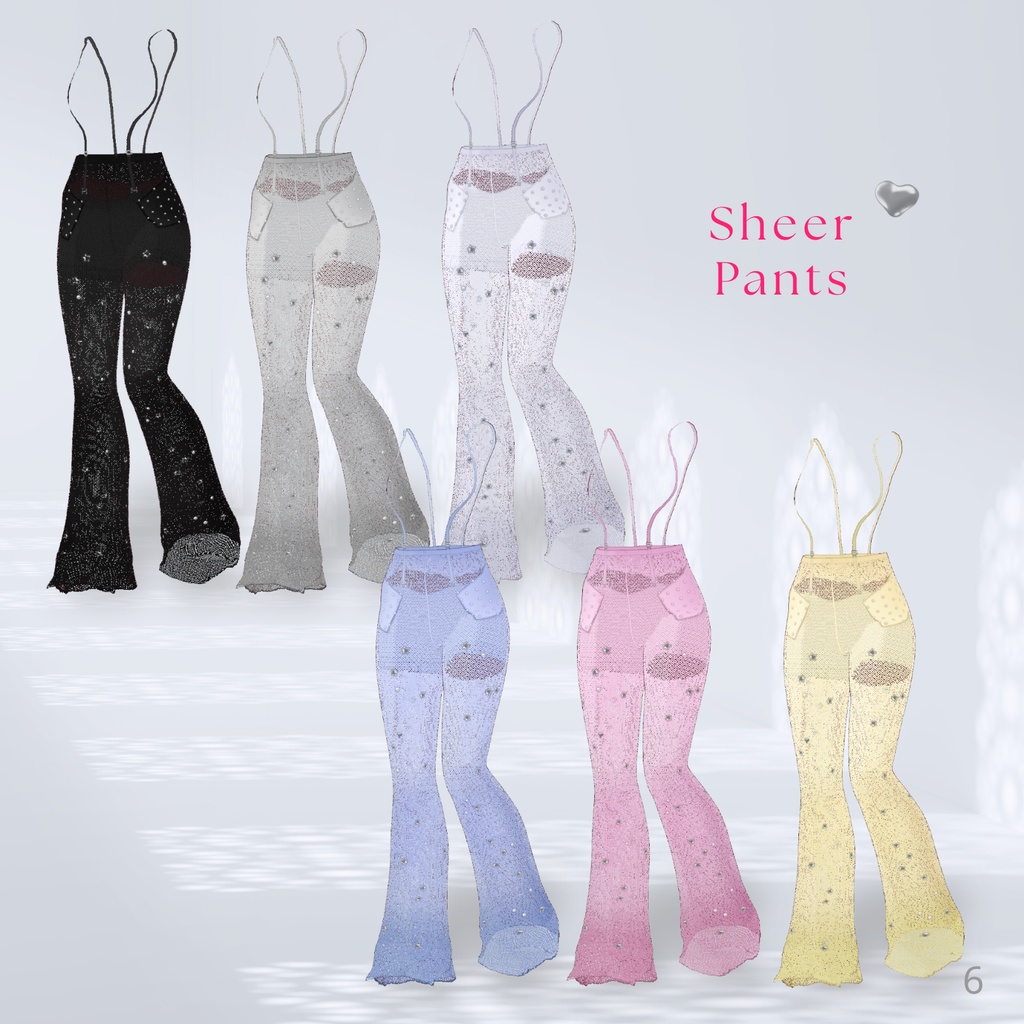 【6colors】Fluffy Frill Outfit Set【VRoid】